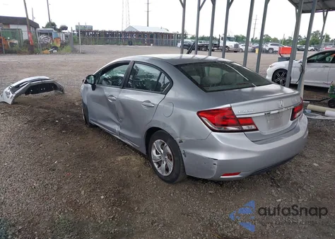 2013 Honda Civic Lx z USA, uszkodzony, nr VIN 2HGFB2F57DH524932